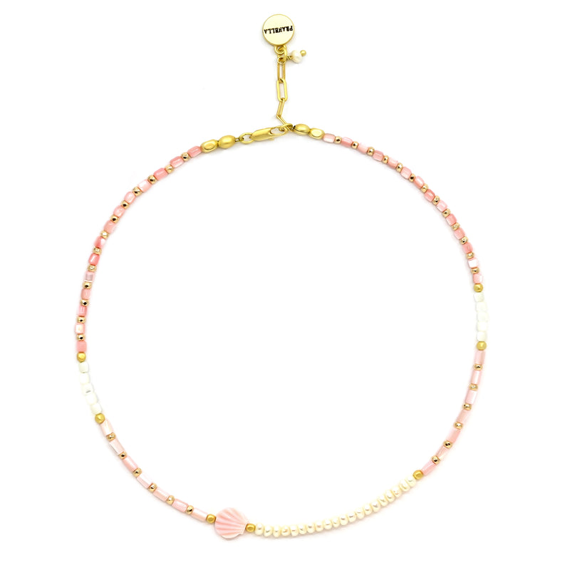 Cindy Pink Shell Choker Necklace