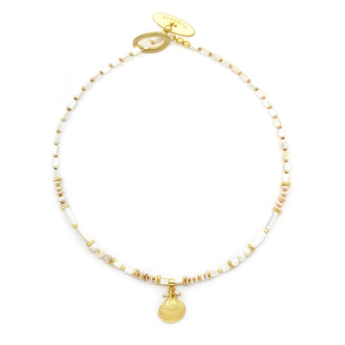 Coconut Short Clam Necklace - Necklace