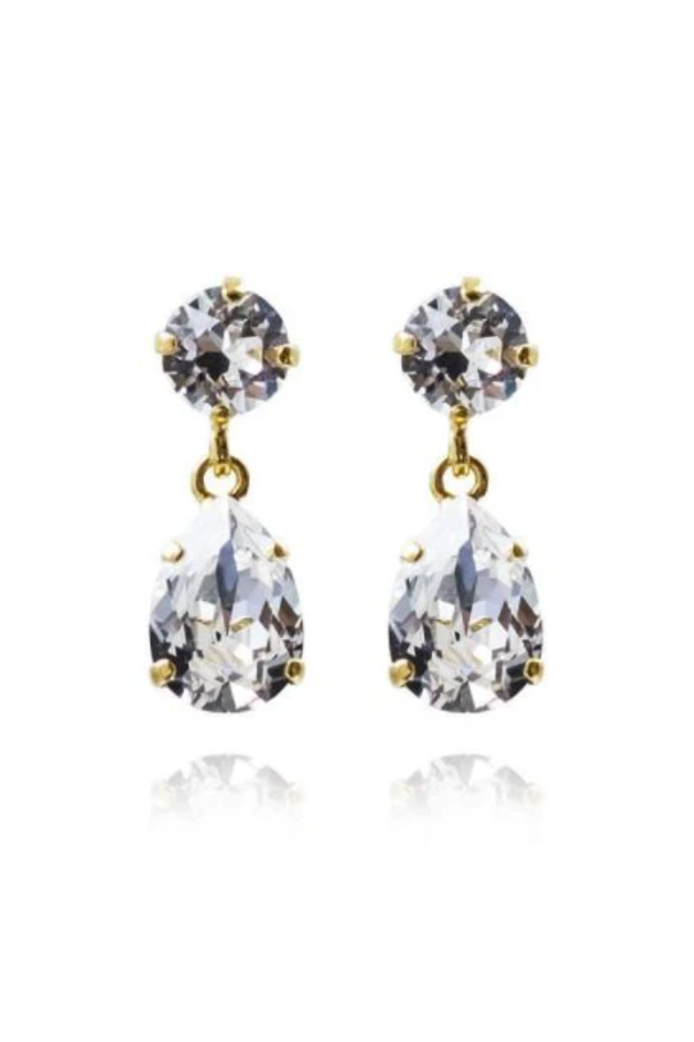 Mini Drop Earrings Crystal