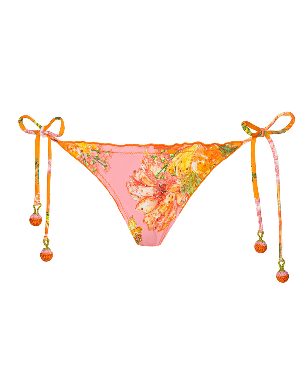 Embroidered Lettuce Edge Tie Side Bottom Teeny Clementine