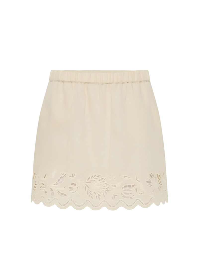 Connie Mini Skirt Serpentine Broderie