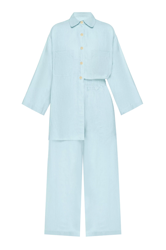 Top And Pants Set Light Blue - Set