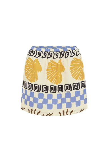 Daze Mini Skirt Vory Print