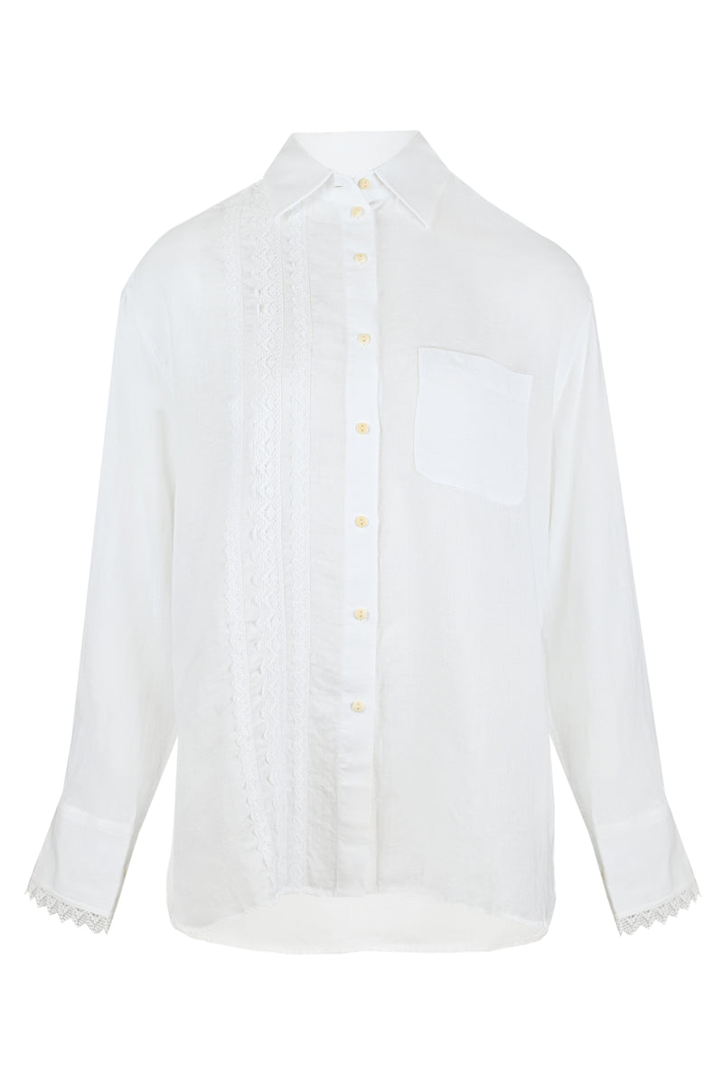 White Shirt with Lace