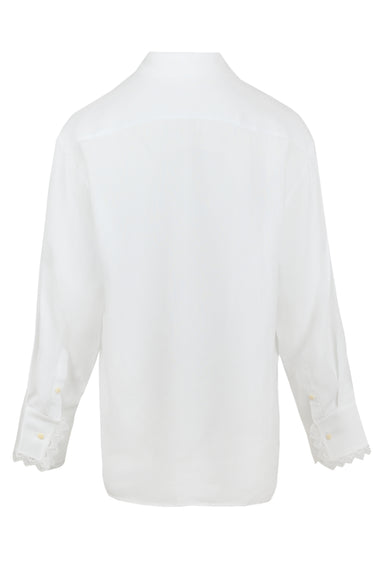 White Shirt with Lace - Top