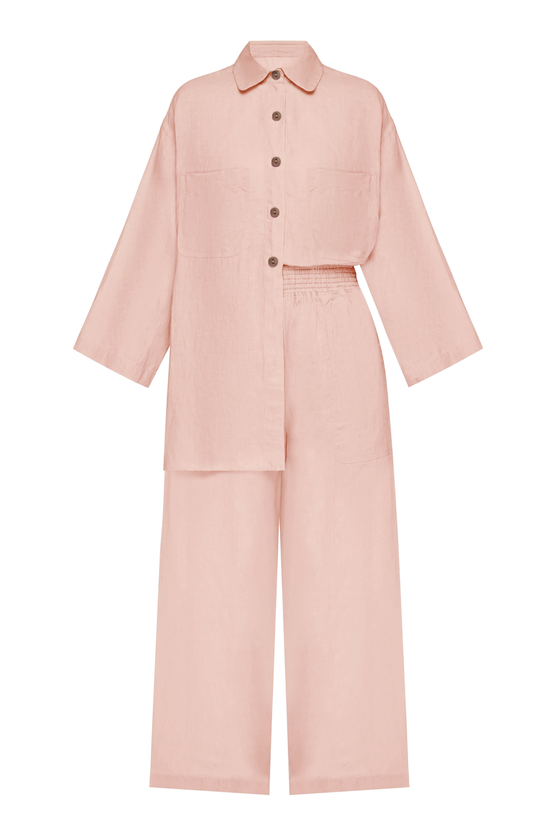 Top And Pants Set Rose