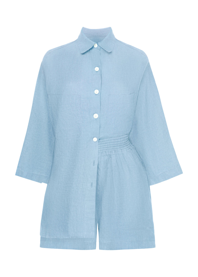 Top And Shorts Set Sky