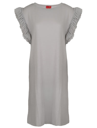 Forte Di Mama Tule Dress Silver Grey - ONE SIZE - Dress