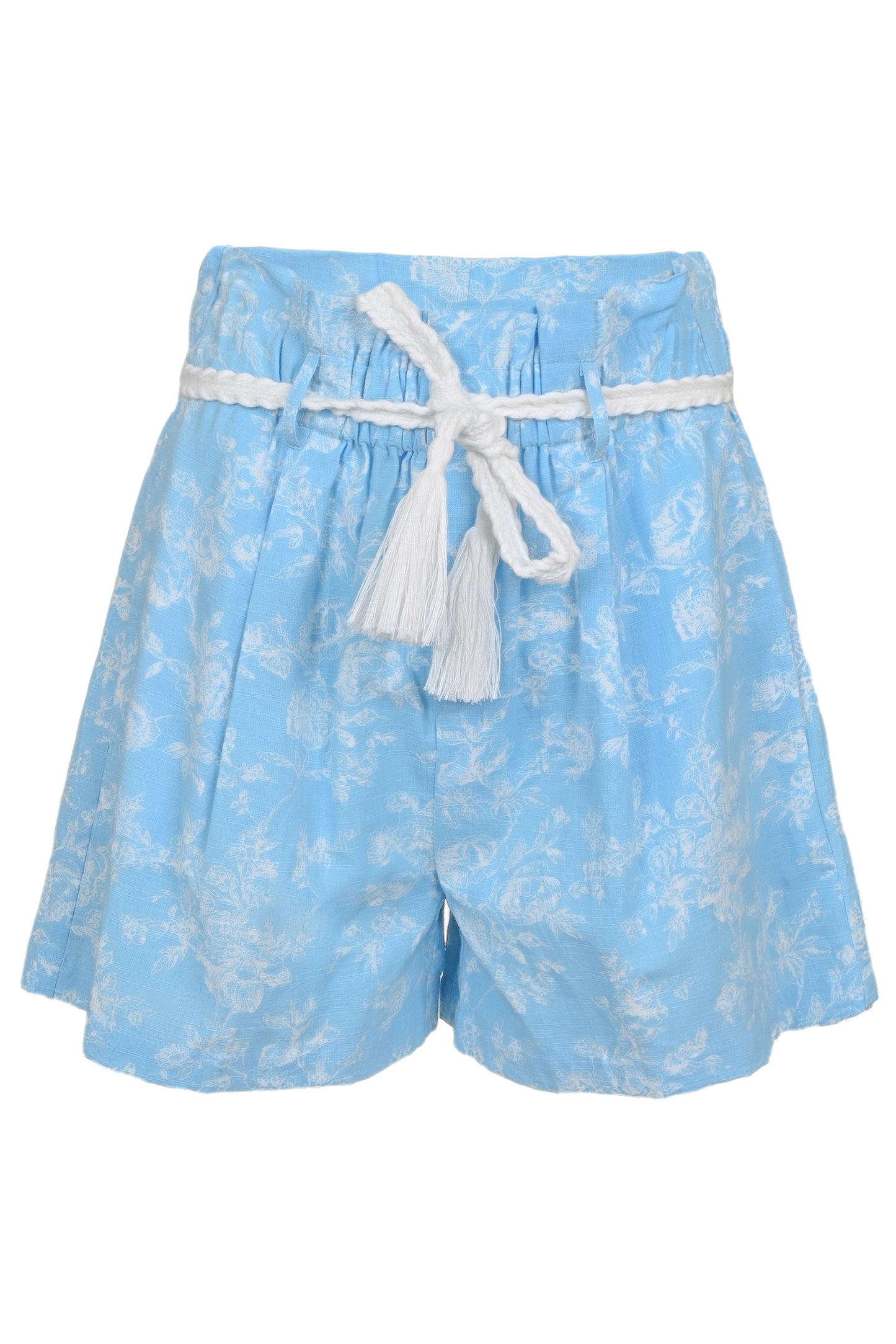 Load image into Gallery viewer, Ilaria Belt Short Blue - Shorts
