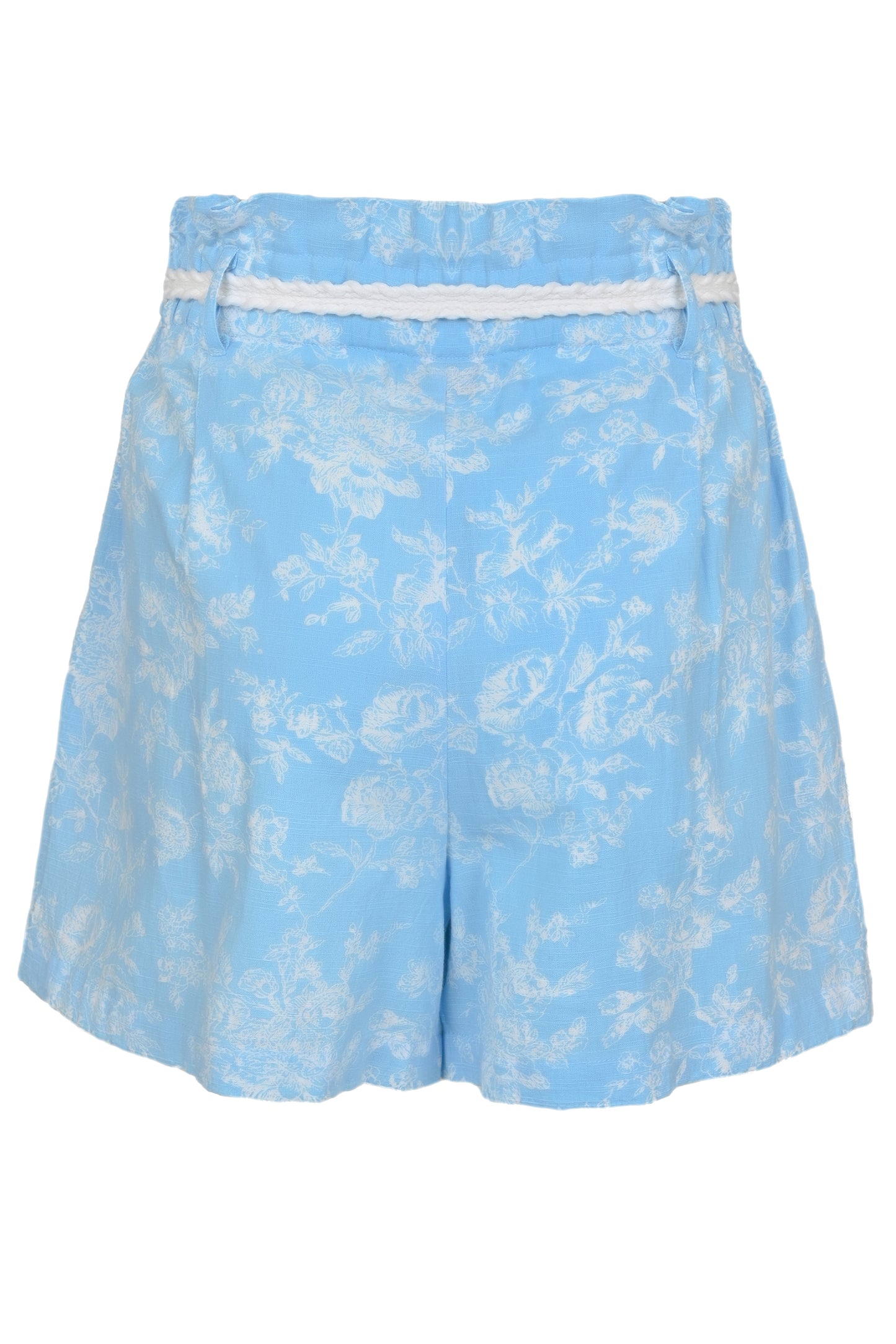 Load image into Gallery viewer, Ilaria Belt Short Blue - Shorts
