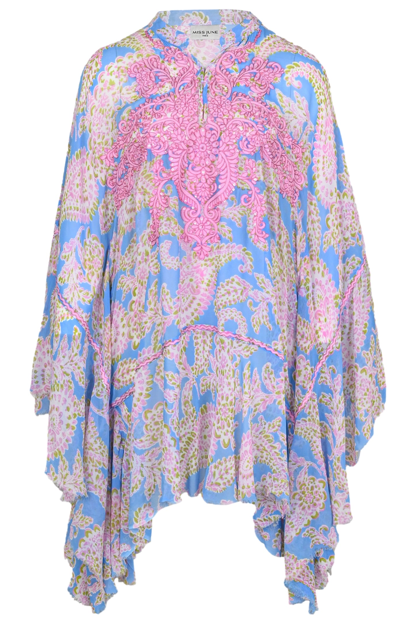 Load image into Gallery viewer, Caftan Madalena Blue - ONE SIZE - Kaftan
