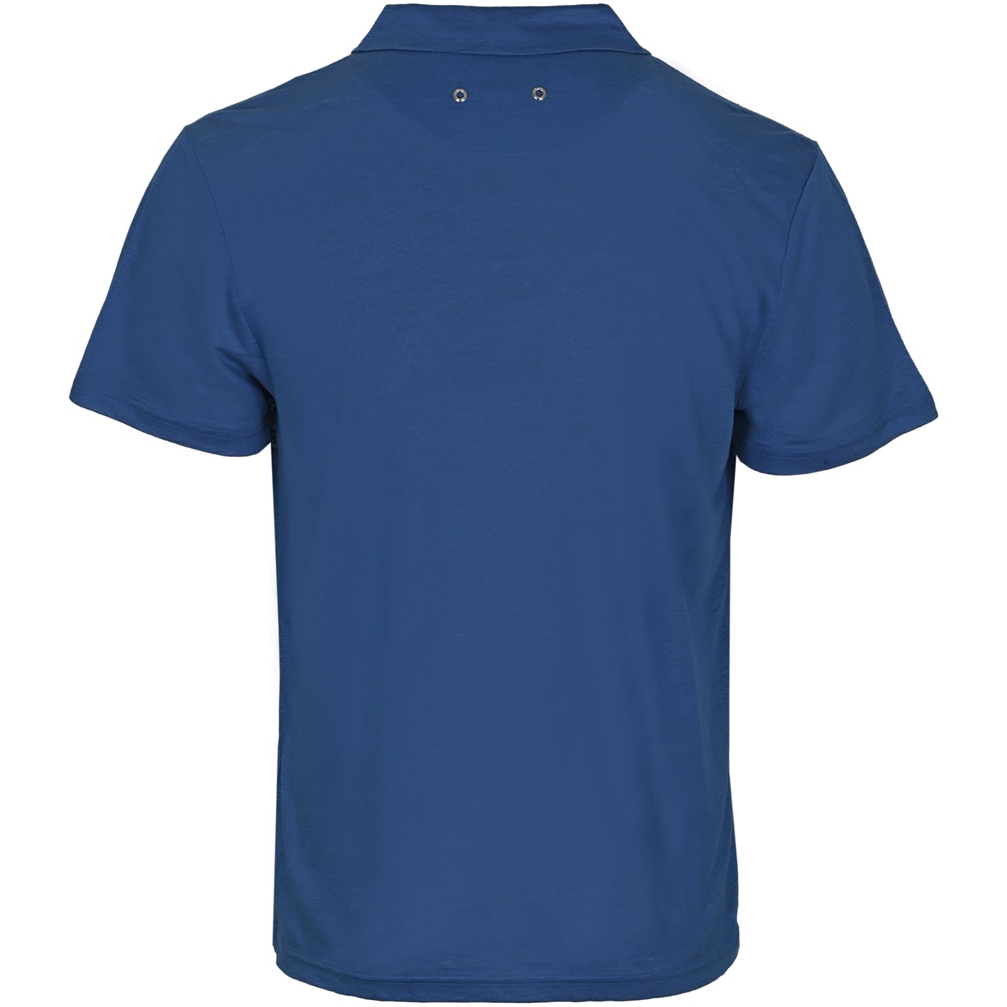 Load image into Gallery viewer, Men Linen Jersey Polo Shirt Solid Navy Blue - Polo Shirt

