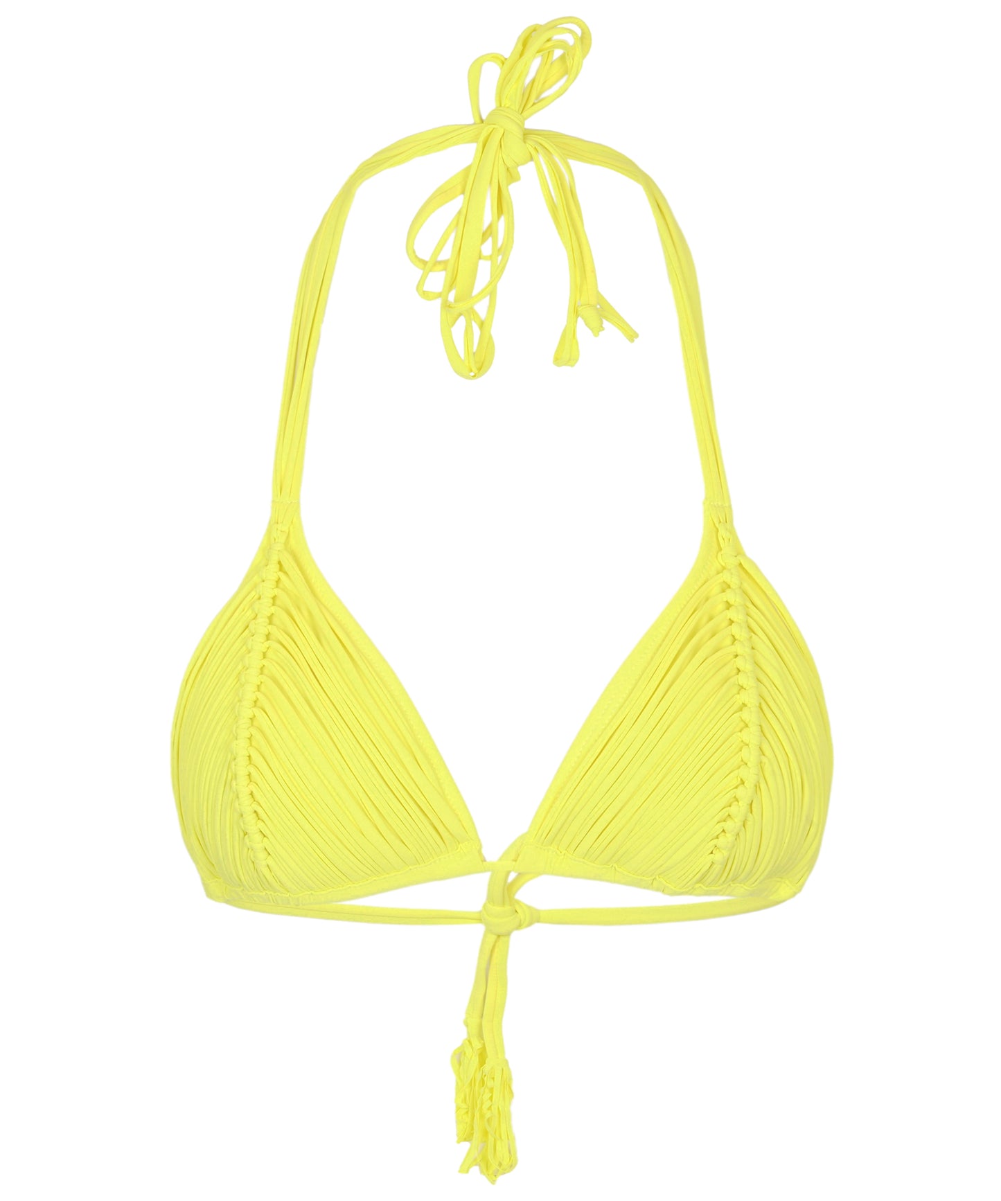Load image into Gallery viewer, Lemon Drop Isla Triangle Bikini Top - Bikini Top
