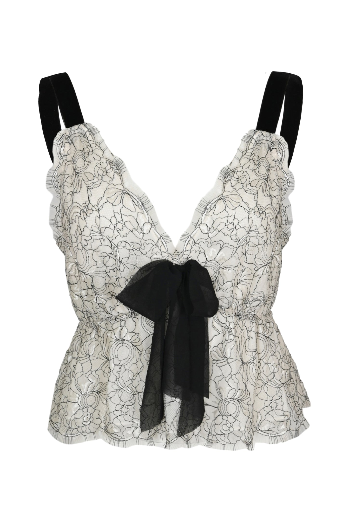 Load image into Gallery viewer, Mendes Top White Silhouette - Top
