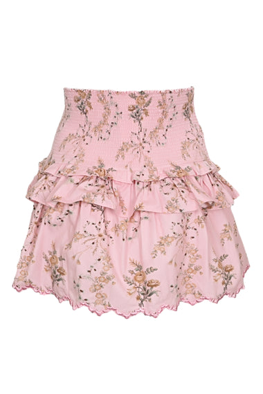 Layered Ruffle Mini Skirt in Pink - Skirt