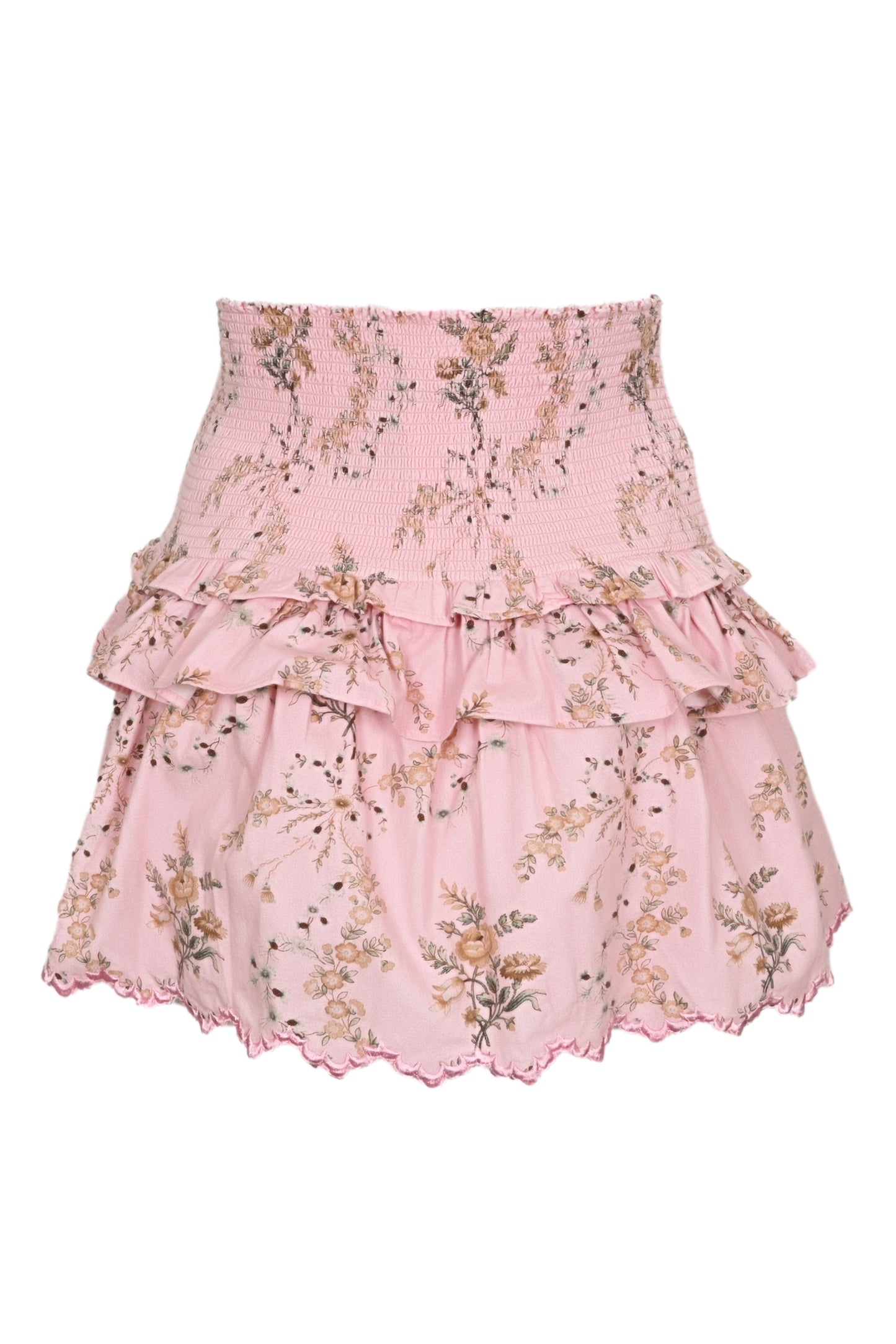 Load image into Gallery viewer, Layered Ruffle Mini Skirt in Pink - Skirt
