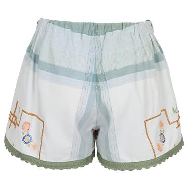 Orsina Cotton Shorts Multi Square Print Thread L - Shorts