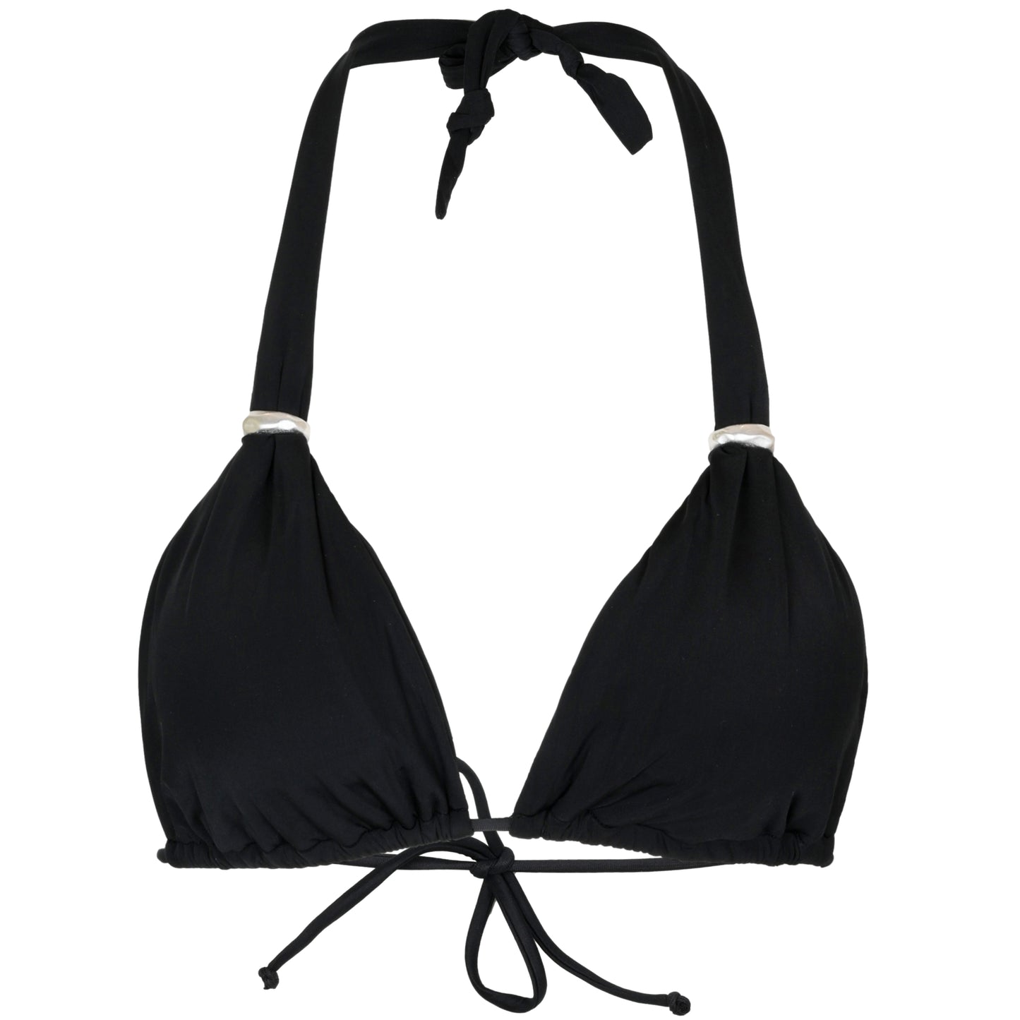 Solid Matte Bia Bikini Top Black - Bikini Top