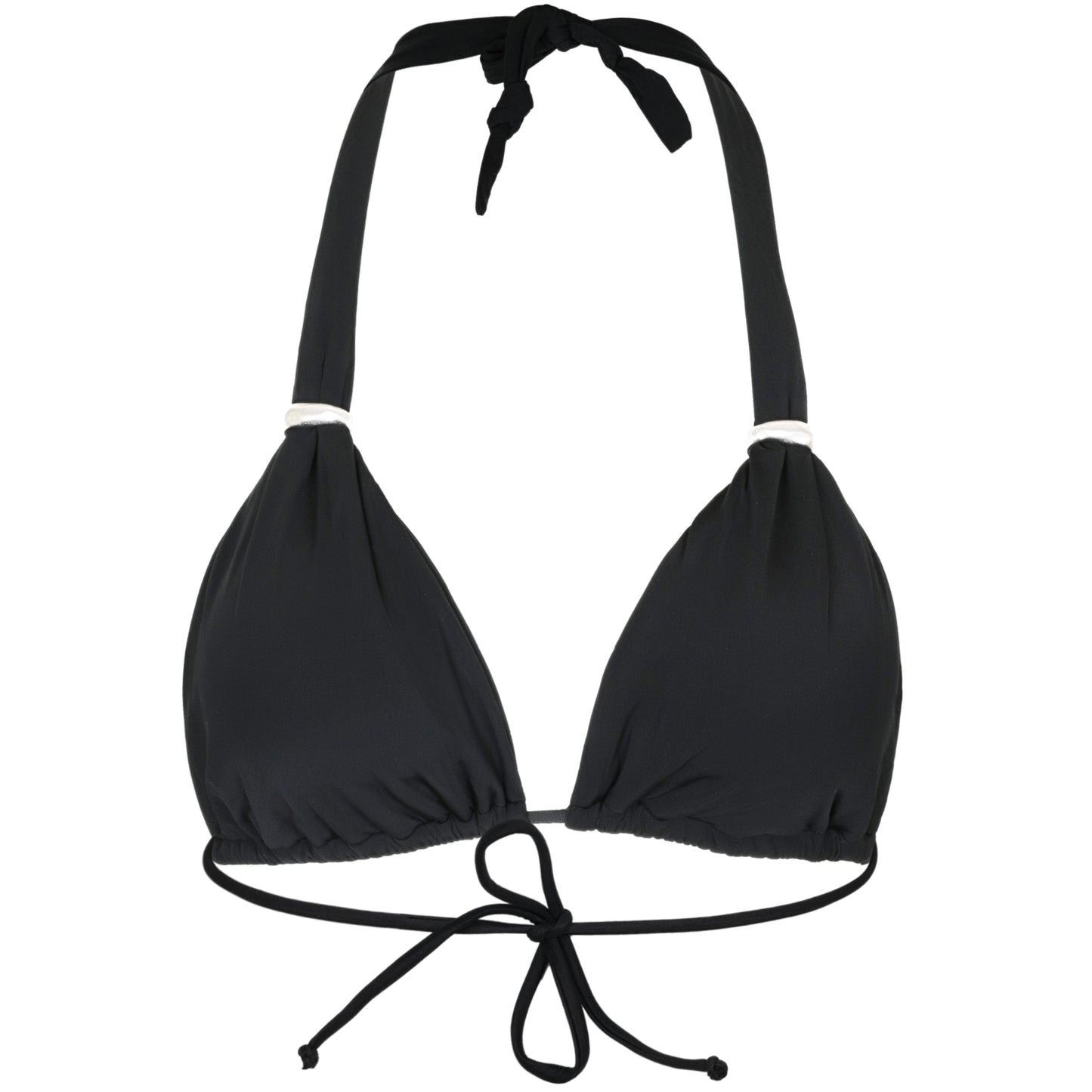 Load image into Gallery viewer, Solid Matte Bia Bikini Top Black - Bikini Top
