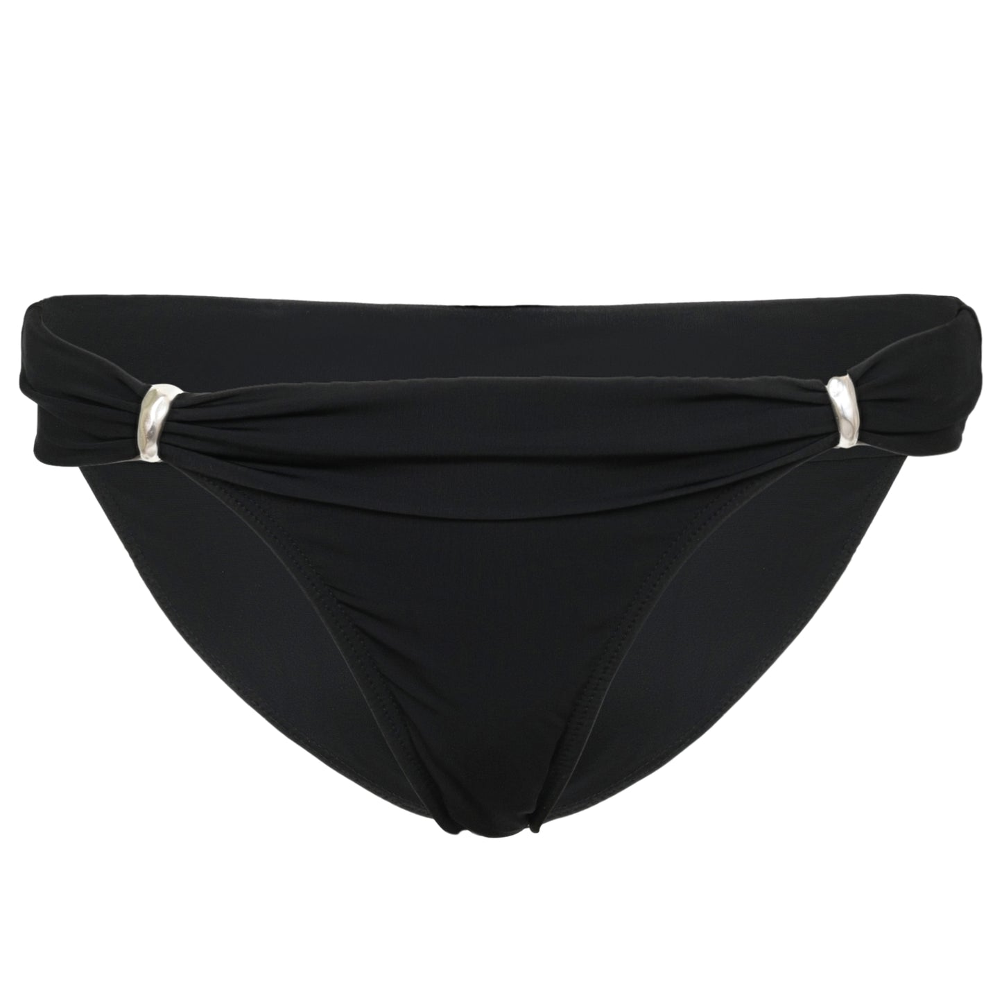 Solid Matte Bia Bikini Bottom Full Black - Bikini Bottom