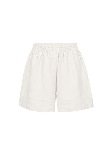 Kids Linen Shorts Set Seashell Off White - Set