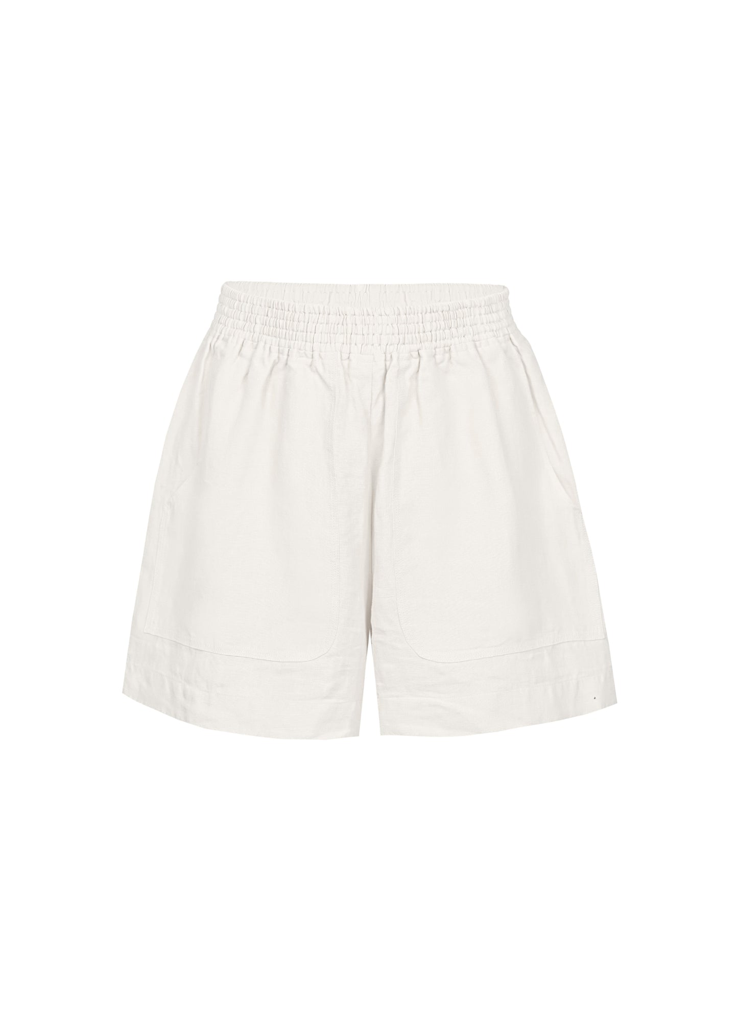 Load image into Gallery viewer, Kids Linen Shorts Set Seashell Off White - Set
