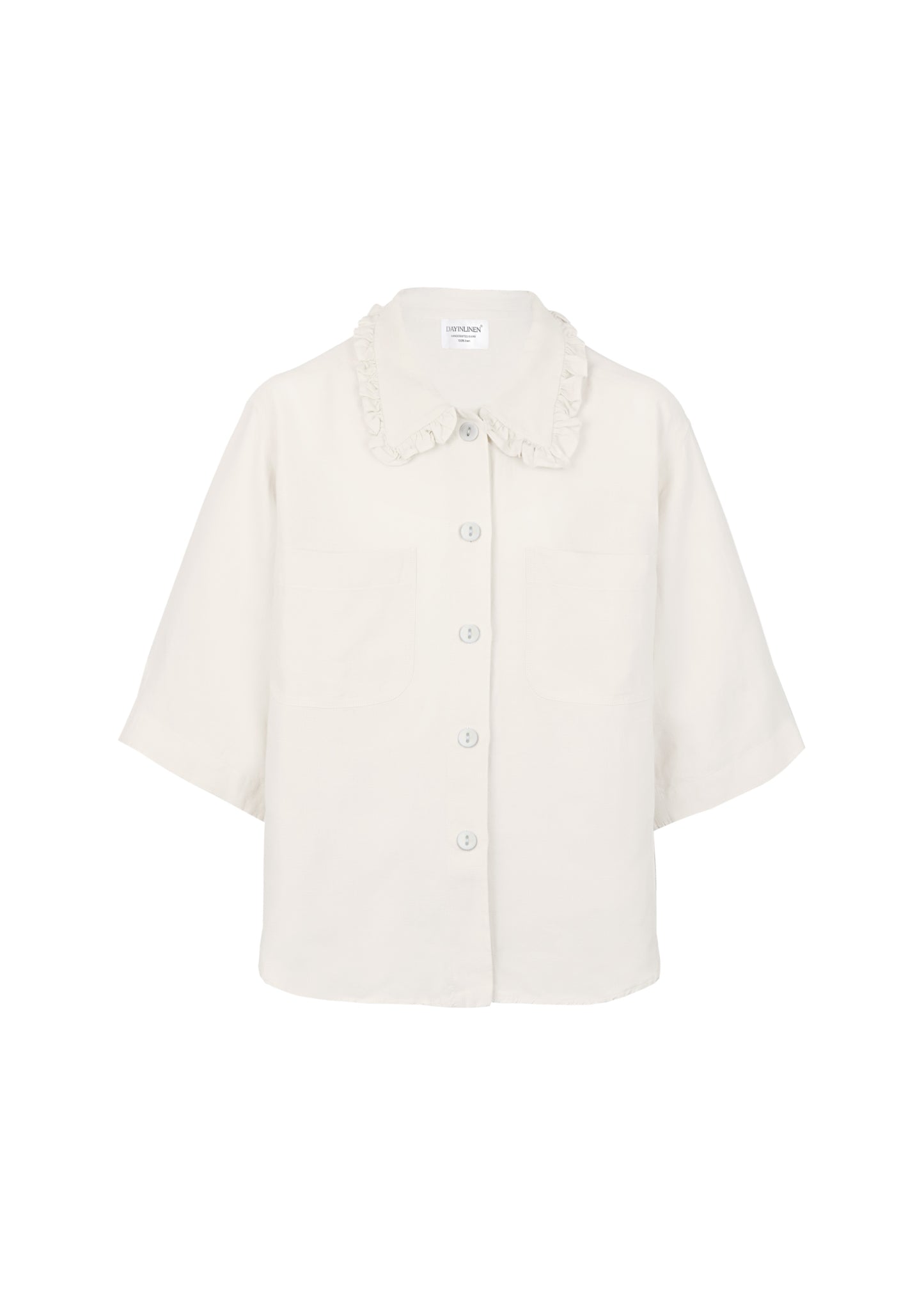 Load image into Gallery viewer, Kids Linen Shorts Set Seashell Off White - Set
