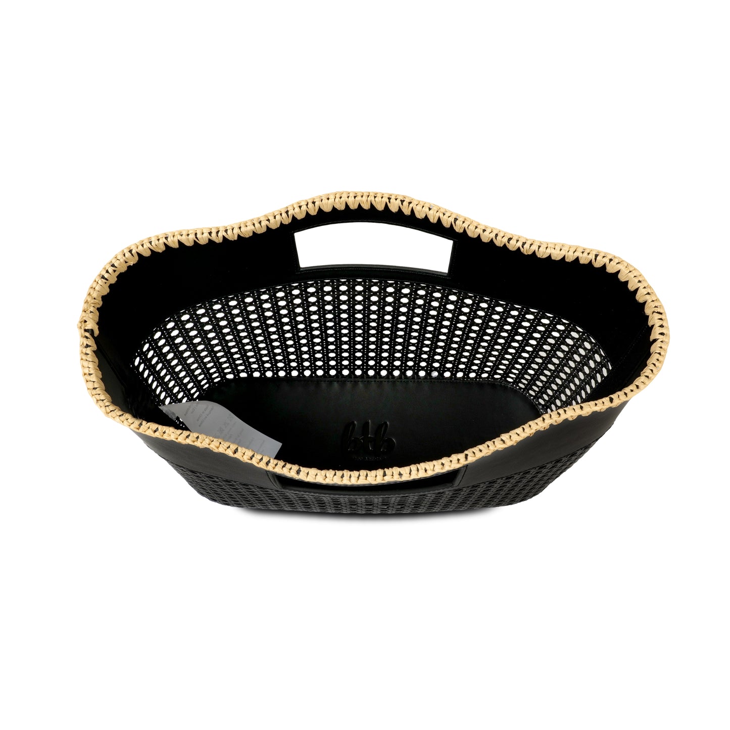 Load image into Gallery viewer, Ellie Small Tote Bag Black/Natural - ONE SIZE - Bag
