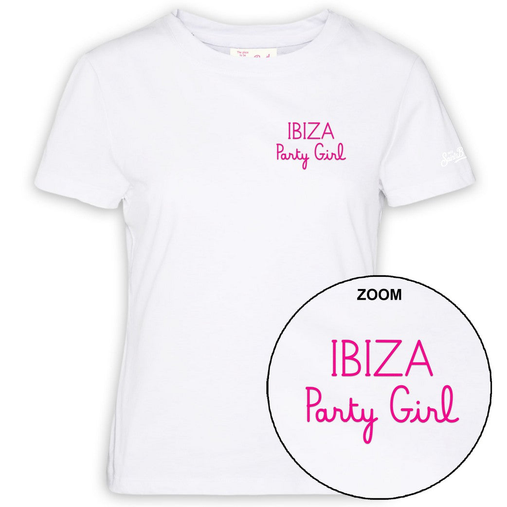 Load image into Gallery viewer, Emilie Crew Neck T-Shirt Ibiza Party
