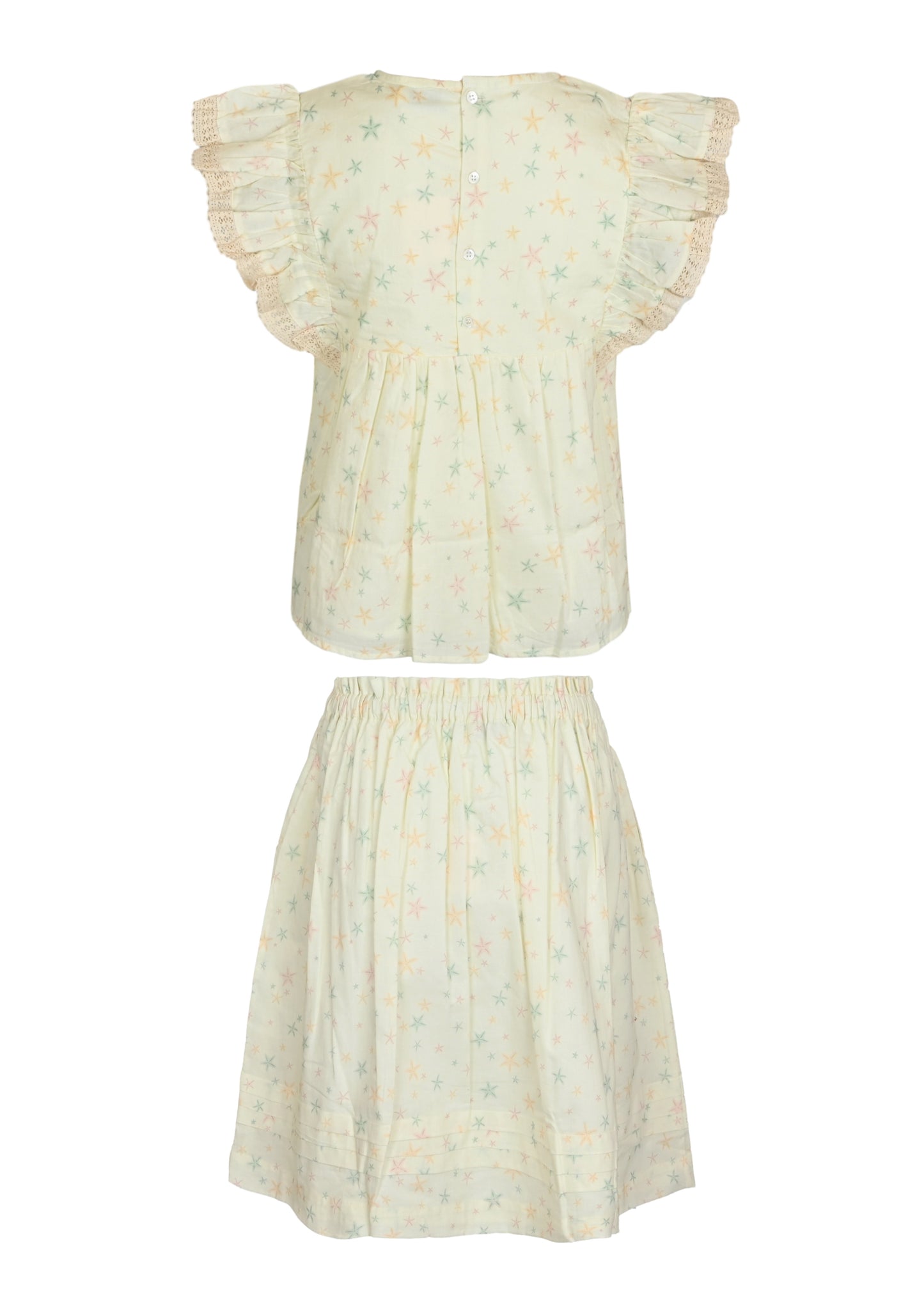 Load image into Gallery viewer, Charlie Blouse and Skirt Set Star Fish
