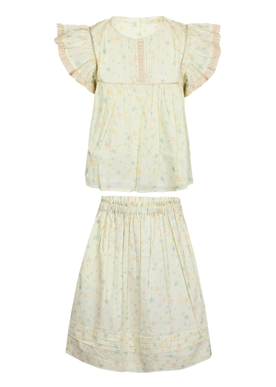Charlie Blouse and Skirt Set Star Fish