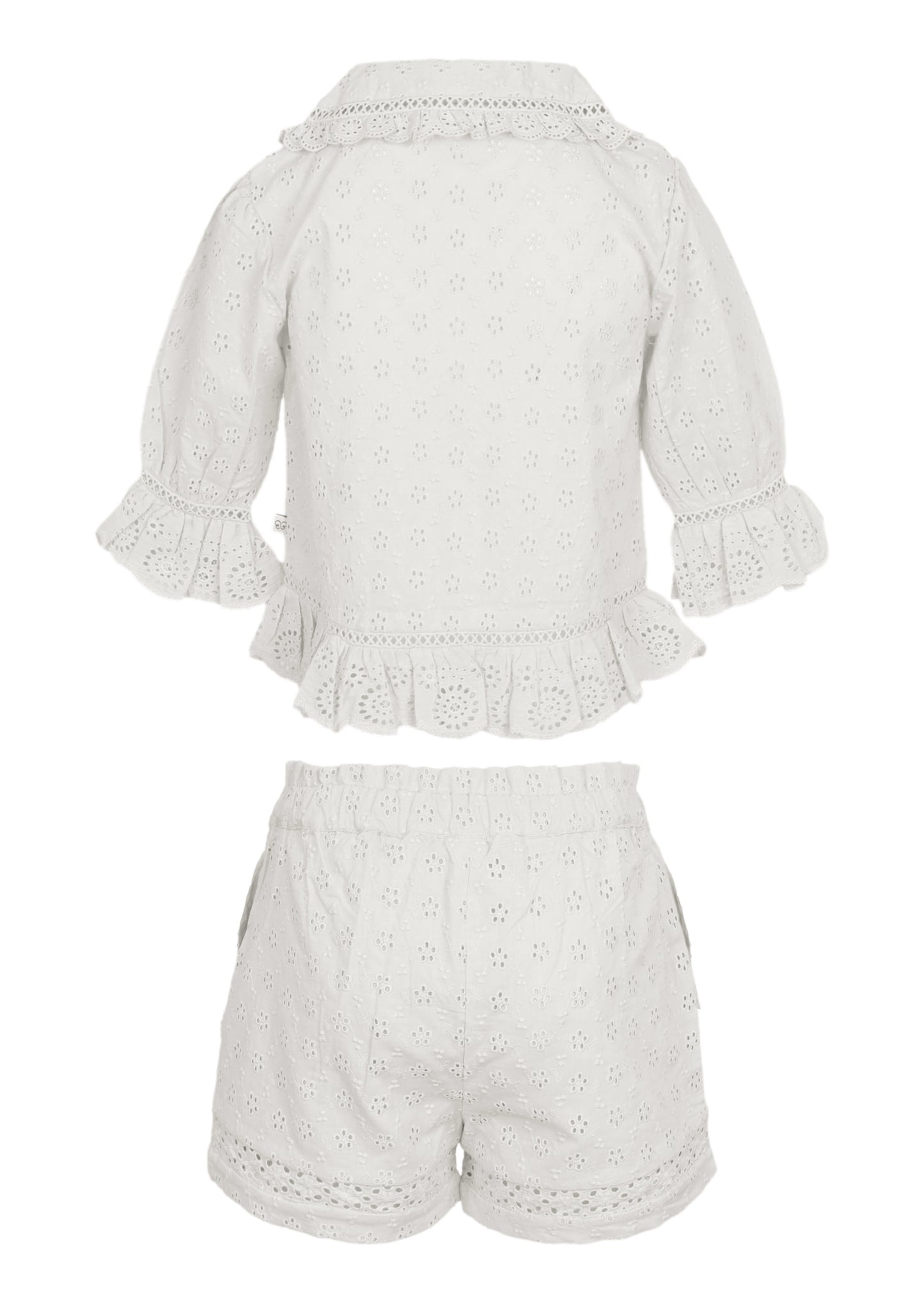 Load image into Gallery viewer, Iris Blouse and Shorts Set Ivory
