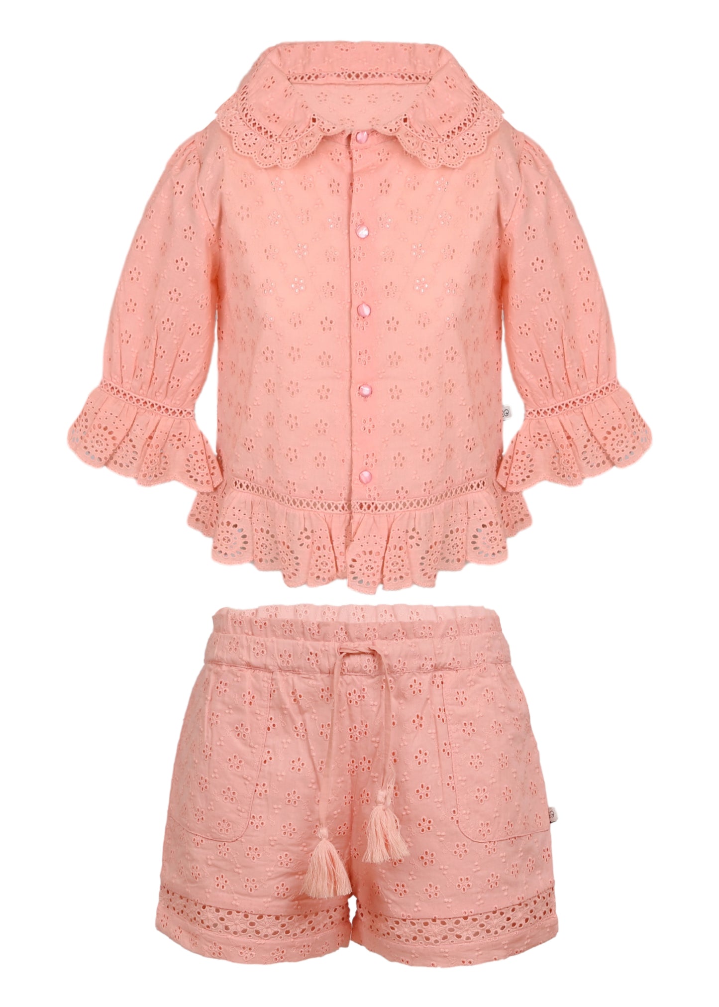 Load image into Gallery viewer, Iris Blouse and Shorts Set Strawberry
