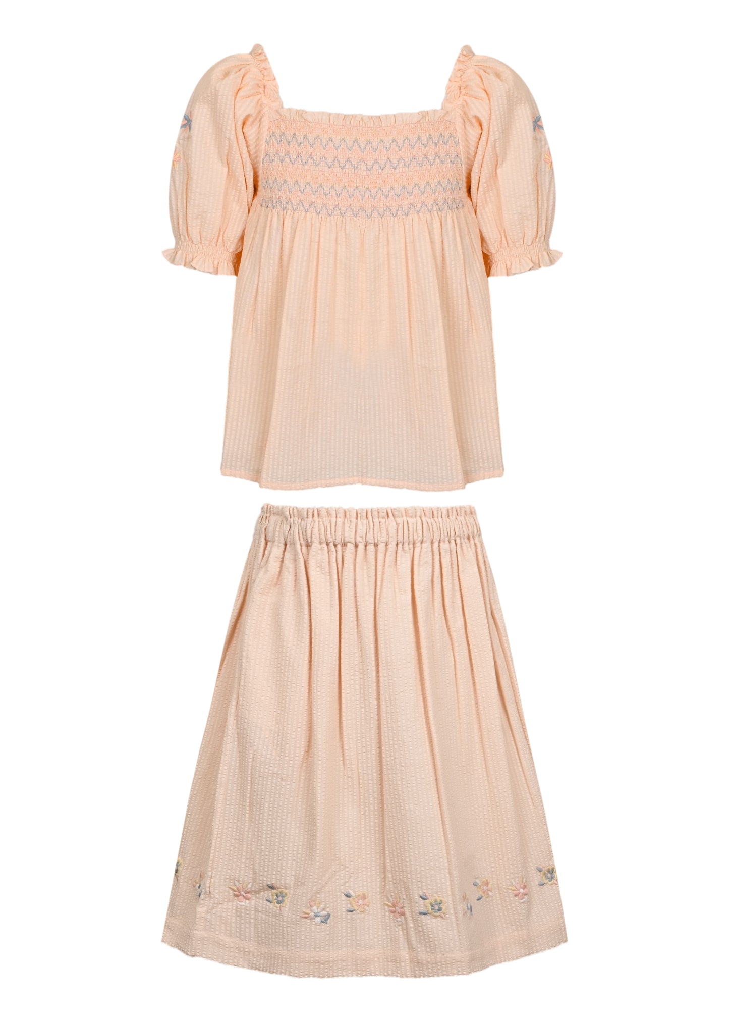 Load image into Gallery viewer, Judith Blouse and Skirt Set Warm Sand
