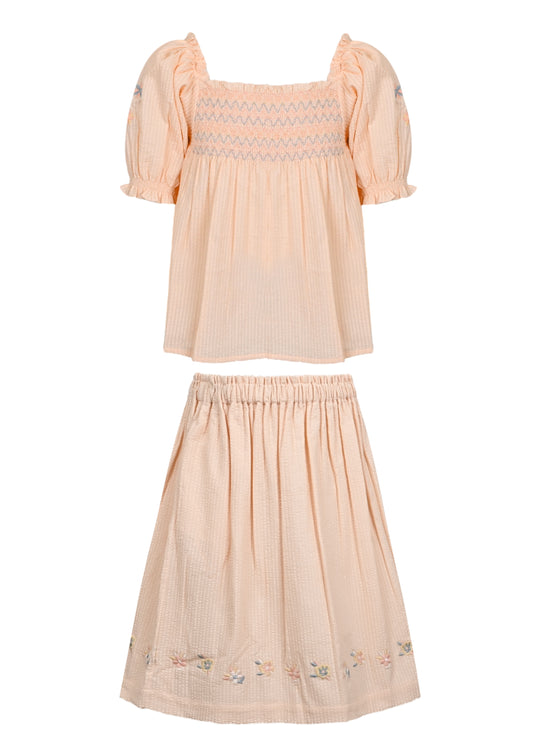 Judith Blouse and Skirt Set Warm Sand