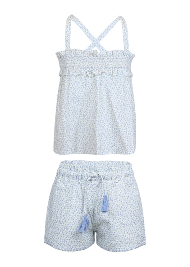 Olivia Blouse and Shorts Set Mini Flowers