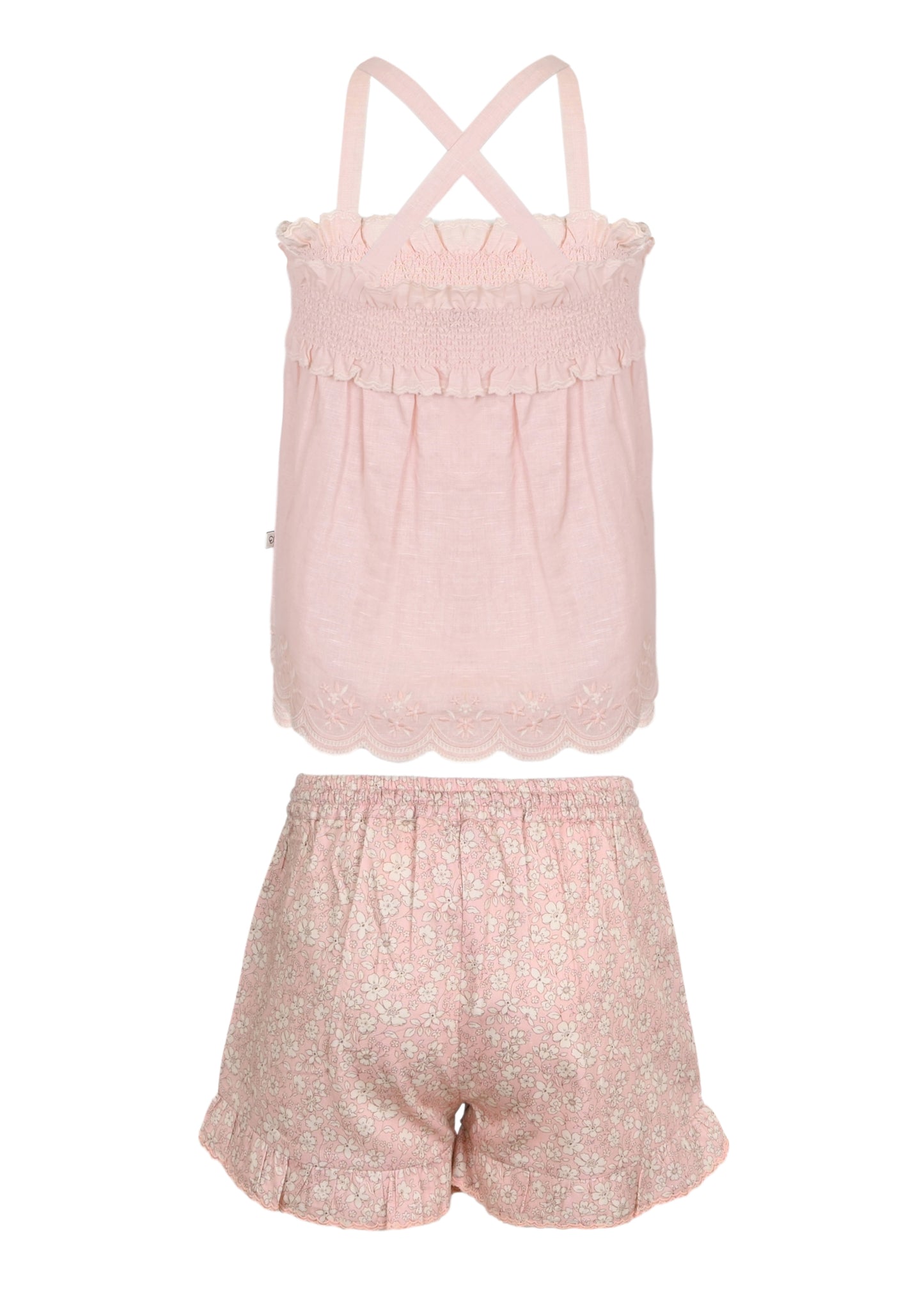 Load image into Gallery viewer, Olivia Blouse and Shorts Set Pink Sand
