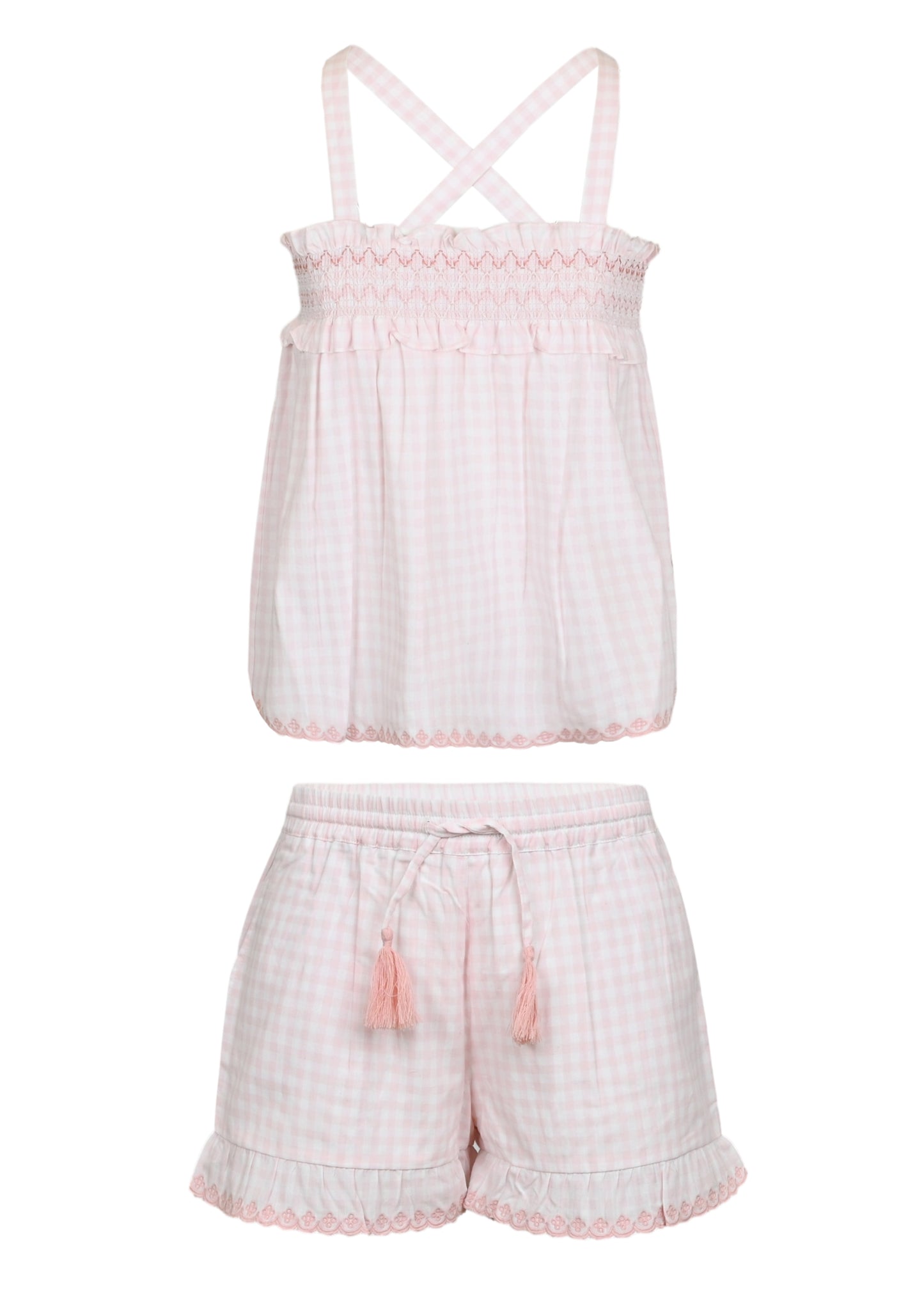 Load image into Gallery viewer, Olivia Blouse and Shorts Set Soft Pink

