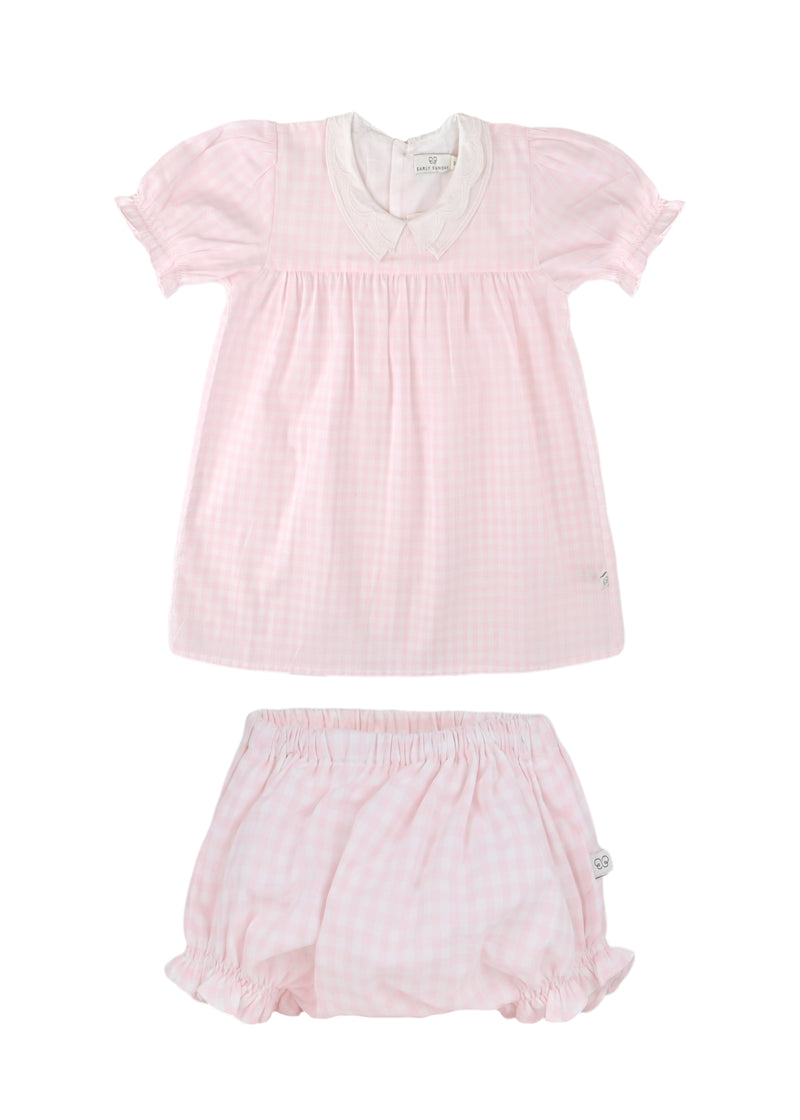 Sukie Baby Dress and Bloomer Soft Pink