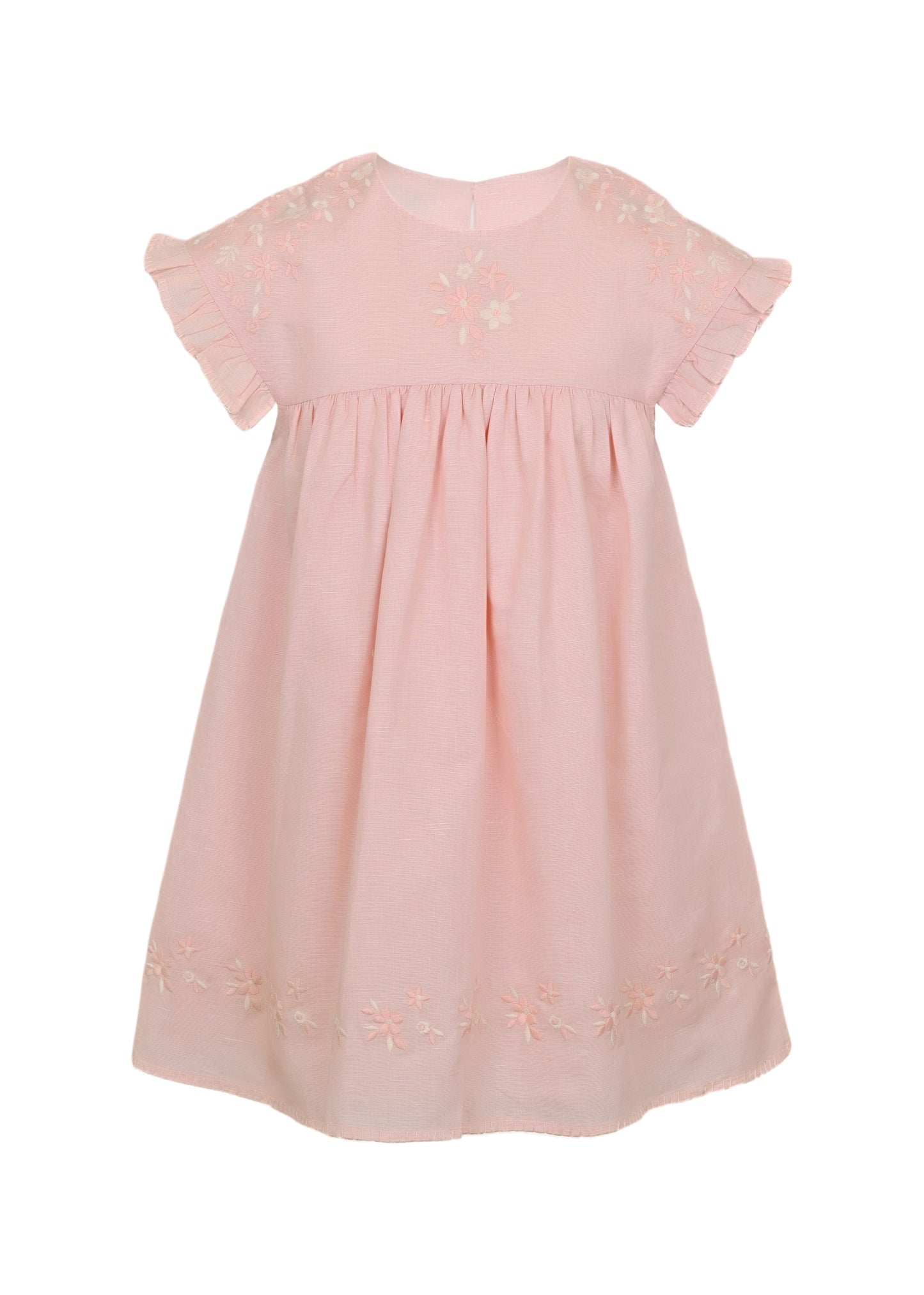 Load image into Gallery viewer, Lila Girls Dress Pink Sand
