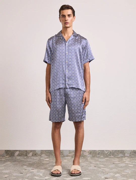 Load image into Gallery viewer, Palma Angra Trelica Printed Silk Shorts - Shorts
