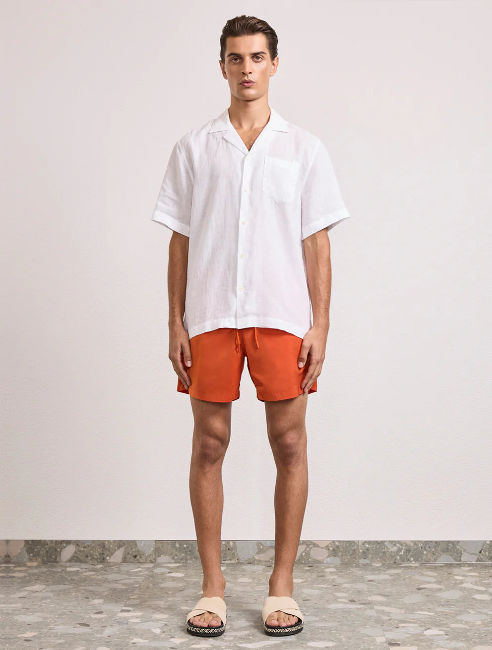 Load image into Gallery viewer, Salvador Elasticated Swimshorts Burnt Orange - Swim Shorts
