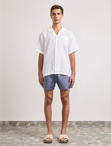 Rio Copa Check Print Jacquard Swimshorts Dusk - Swim Shorts