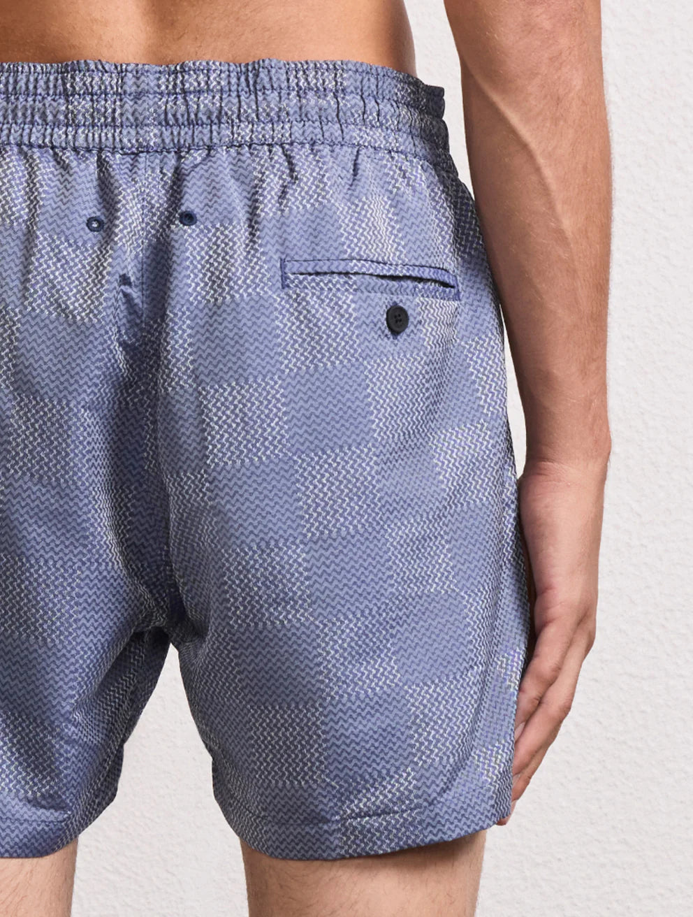 Load image into Gallery viewer, Rio Copa Check Print Jacquard Swimshorts Dusk - Swim Shorts
