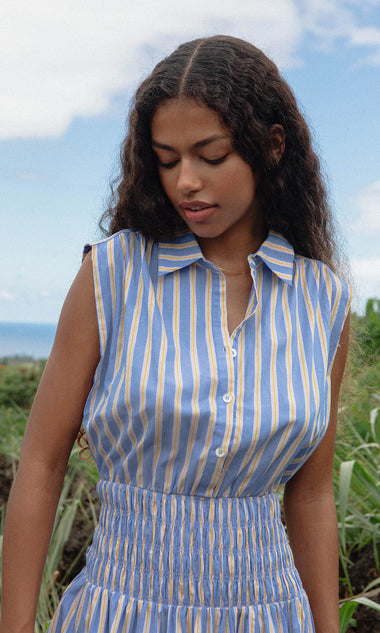 Edna Shirting Midi Dress
