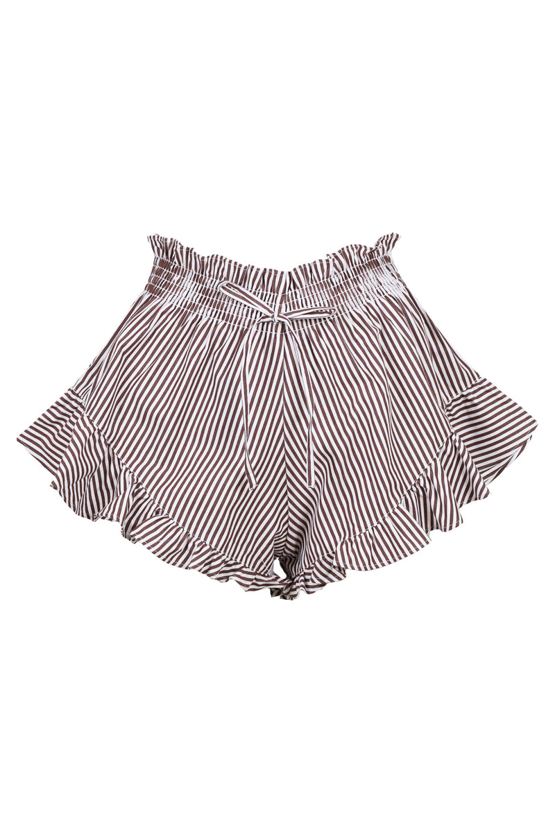 Espresso Pin Stripe Boho Short