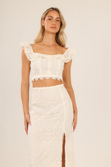 Lana Lace Top Cream - Top