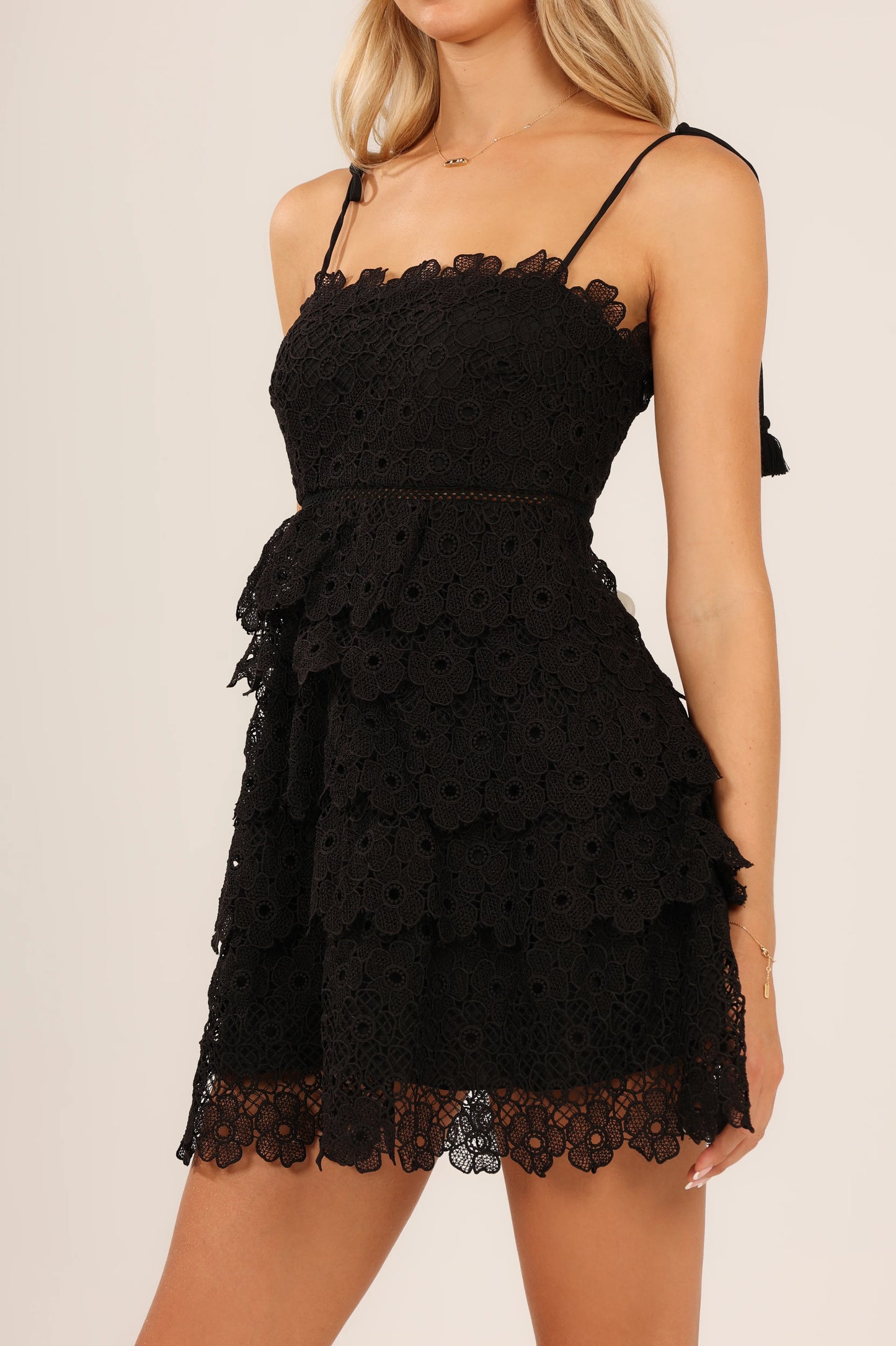 Load image into Gallery viewer, Jordan Lace Dress Black - Dress
