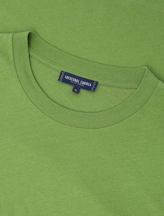 Load image into Gallery viewer, Dinis Linen Blend T-Shirt Parakeet Green
