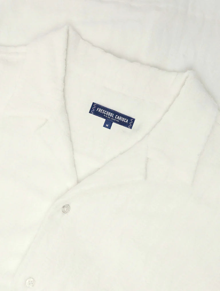Load image into Gallery viewer, Roberto Terry Cotton Jacquard Shirt Ivory
